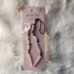 Pink and White Phone Case Accessory